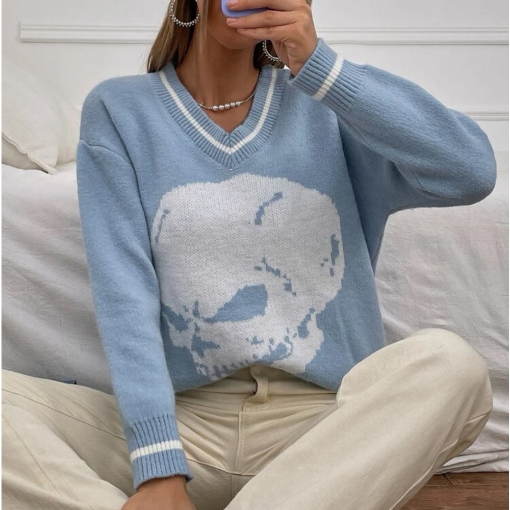 Blue sweater